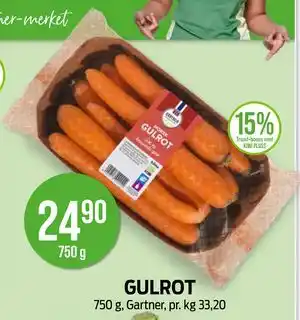 Kiwi GULROT, NOK 24.9 tilbud