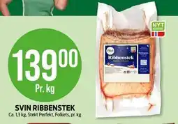 Kiwi SVIN RIBBENSTEK, NOK 139 tilbud