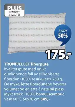 JYSK TRONFJELLET fiberpute, NOK 175 tilbud
