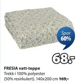 JYSK FRESIA vatt-teppe, NOK 68 tilbud