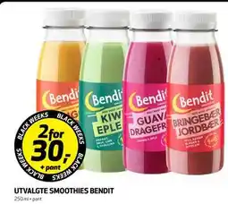 Bunnpris UTVALGTE SMOOTHIES BENDIT, NOK 30 tilbud