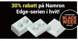 Elektroimportøren 30% rabatt på Namron Edge-serien i hvit! tilbud