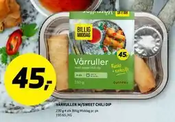 Bunnpris VÅRRULLER M/SWEET CHILI DIP, NOK 45 tilbud