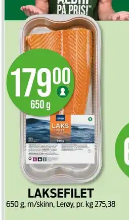 Kiwi LAKSEFILET, NOK 179 tilbud