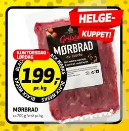 Bunnpris MØRBRAD, NOK 199 tilbud