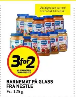 Bunnpris BARNEMAT PÅ GLASS FRA NESTLE tilbud