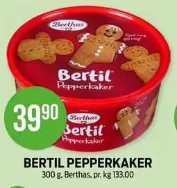 Kiwi BERTIL PEPPERKAKER, NOK 39.9 tilbud