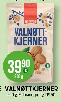 Kiwi VALNØTTKJERNER, NOK 39.9 tilbud