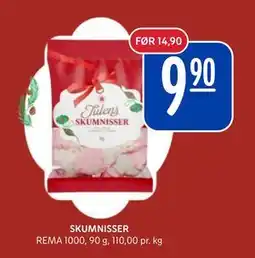 Rema 1000 SKUMNISSER, NOK 9.9 tilbud