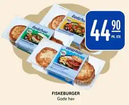 Rema 1000 FISKEBURGER, NOK 44.9 tilbud