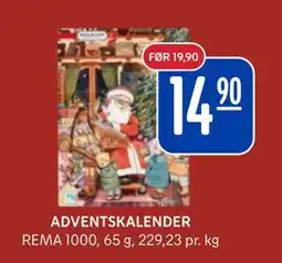 Rema 1000 ADVENTSKALENDER, NOK 14.9 tilbud