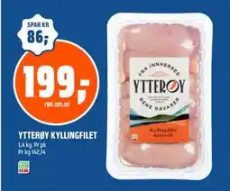 Coop Obs YTTERØY KYLLINGFILET, NOK 199 tilbud