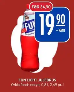 Rema 1000 FUN LIGHT JULEBRUS, NOK 19.9 tilbud