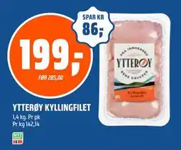 Coop Obs YTTERØY KYLLINGFILET, NOK 199 tilbud