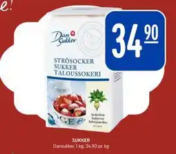 Rema 1000 SUKKER, NOK 34.9 tilbud