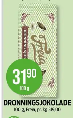 Kiwi DRONNINGSJOKOLADE, NOK 31.9 tilbud