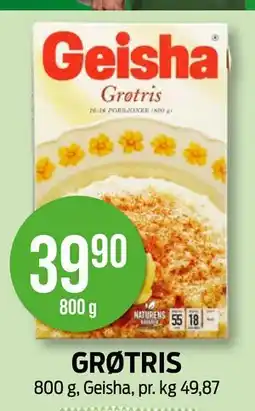 Kiwi GRØTRIS, NOK 39.9 tilbud