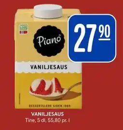 Rema 1000 VANILJESAUS, NOK 27.9 tilbud