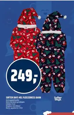 Coop Obs SOFTER DAYS HEL FLEECEDRESS BARN, NOK 249 tilbud