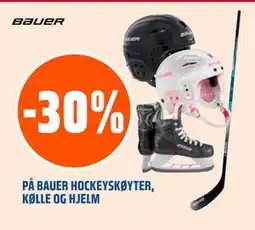 Coop Obs 30% PÅ BAUER HOCKEYSKØYTER, KØLLE OG HJELM tilbud