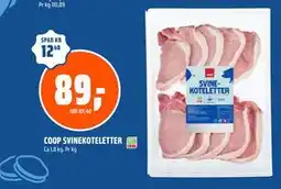Coop Obs COOP SVINEKOTELETTER, NOK 89 tilbud
