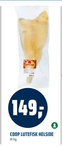 Coop Obs COOP LUTEFISK HELSIDE, NOK 149 tilbud