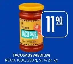 Rema 1000 TACOSAUS MEDIUM, NOK 11.9 tilbud