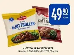 Rema 1000 KJØTTBOLLER/KJØTTKAKER, NOK 49.9 tilbud