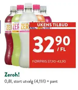 Jacobs Zeroh!, NOK 32.9 tilbud