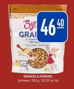 Rema 1000 GRANOLA HONING, NOK 46.4 tilbud
