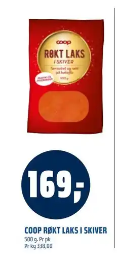 Coop Obs COOP RØKT LAKS I SKIVER, NOK 169 tilbud