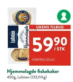 Jacobs Hjemmelagde fiskekaker, NOK 59.9 tilbud