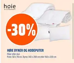 Coop Obs HØIE DYNER OG HODEPUTER tilbud