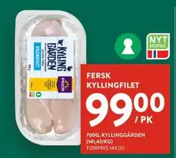 Jacobs FERSK KYLLINGFILET, NOK 99 tilbud