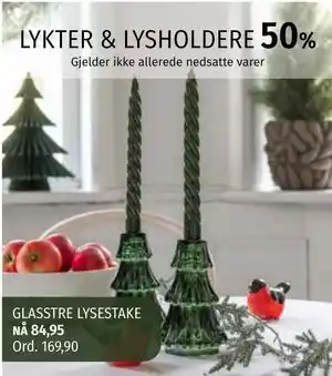 Nille GLASSTRE LYSESTAKE, NOK 84.95 tilbud
