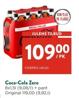 Jacobs Coca-Cola Zero, NOK 109 tilbud