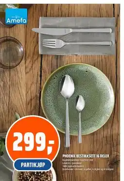 Coop Obs PHOENIX BESTIKKSETT 16 DELER, NOK 299 tilbud