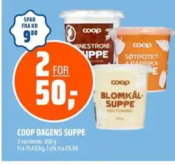 Coop Obs COOP DAGENS SUPPE, NOK 50 tilbud
