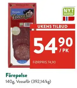 Jacobs Fårepølse, NOK 54.9 tilbud