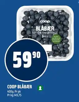 Coop Obs COOP BLÅBÆR, NOK 59.9 tilbud