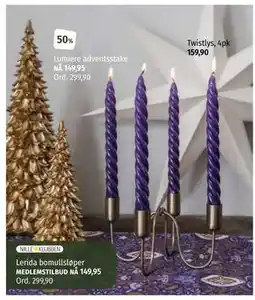 Nille Twistlys, 4pk, NOK 159.9 tilbud