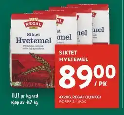 Jacobs SIKTET HVETEMEL, NOK 89 tilbud