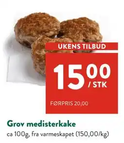 Jacobs Grov medisterkake, NOK 15 tilbud