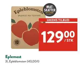 Jacobs Eplemost, NOK 129 tilbud