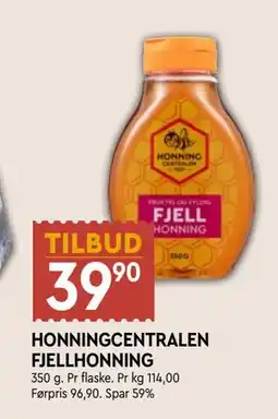 Coop Mega HONNINGCENTRALEN FJELLHONNING, NOK 39.9 tilbud