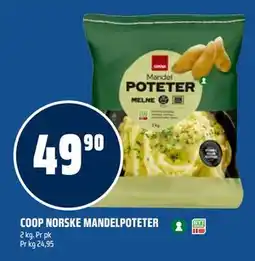 Coop Obs COOP NORSKE MANDELPOTETER, NOK 49.9 tilbud