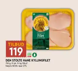 Coop Mega DEN STOLTE HANE KYLLINGFILET, NOK 119 tilbud
