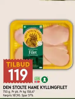 Coop Mega DEN STOLTE HANE KYLLINGFILET, NOK 119 tilbud