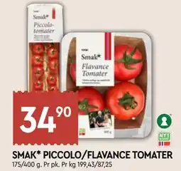 Coop Mega SMAK* PICCOLO/FLAVANCE TOMATER, NOK 34.9 tilbud