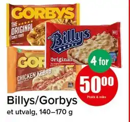 Spar Billys/Gorbys, NOK 50 tilbud